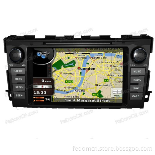 8 Inch Touch Screen Car DVD GPS Navigator System for Nissan Teana 2013 with Bluetooth & Radio & USB/SD Display (C8059NA)